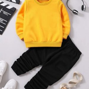 yellow black fs kids set