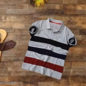 gray multicolor mens polo t shirt